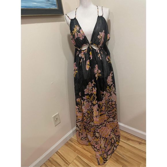 Anthropologie Cutout Maxi Dress Size L - Picture 6 of 12